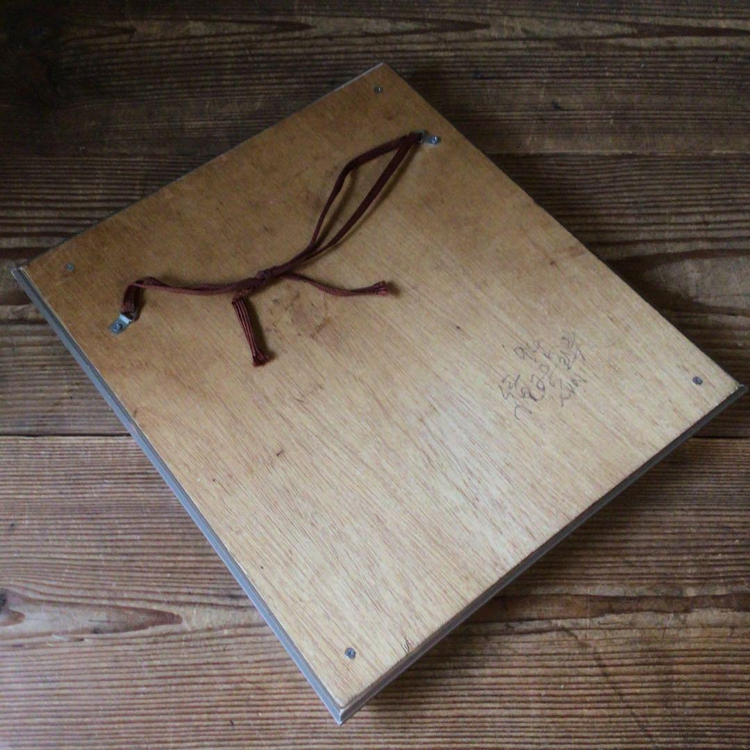 No4339 額装　種村国夫　美人画　イラストレーター　裏に直筆サイン　送料無料