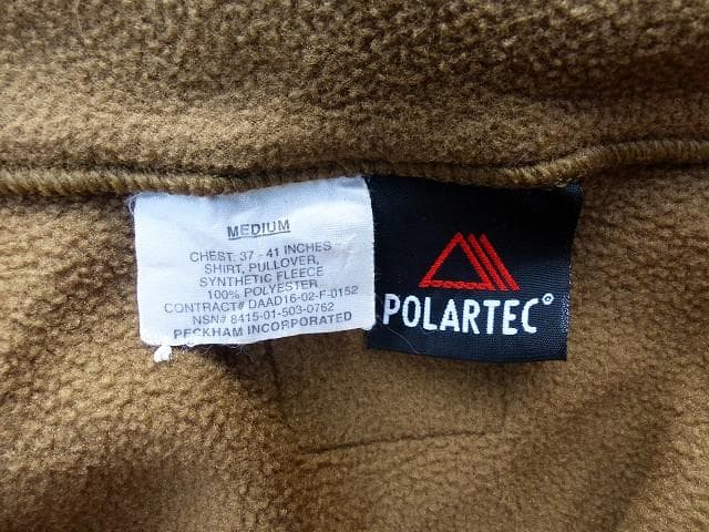 米軍実物 USMC　ポーラテック フリース プルオーバー シャツ　M 56