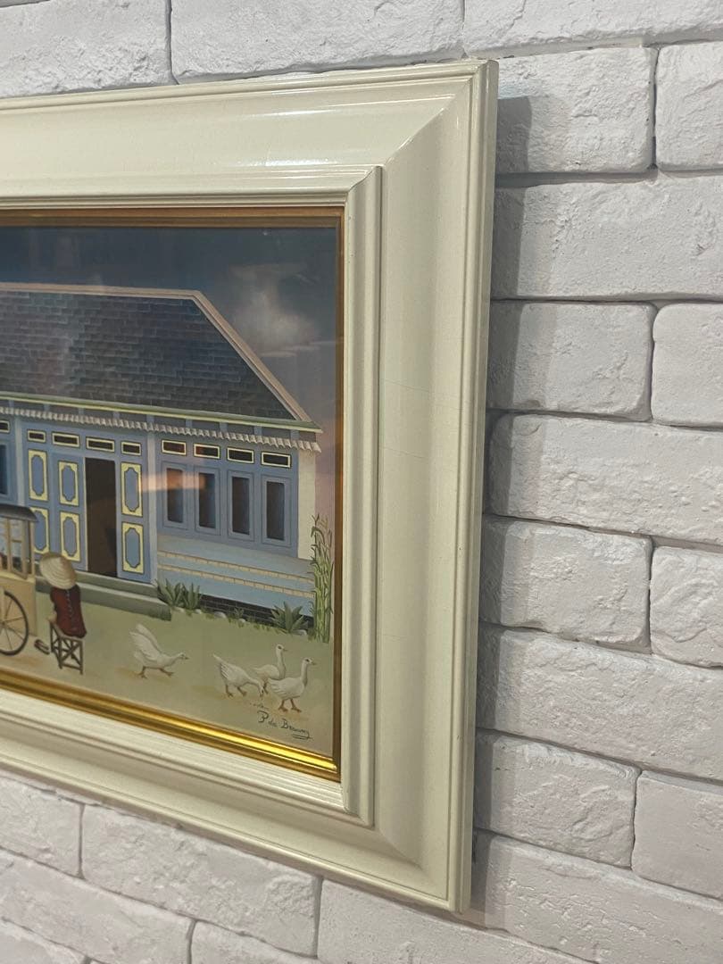 ⭐️全国送料無料】油絵　キャンディー売り6号　絵画　アンティーク　輸入品　フランス