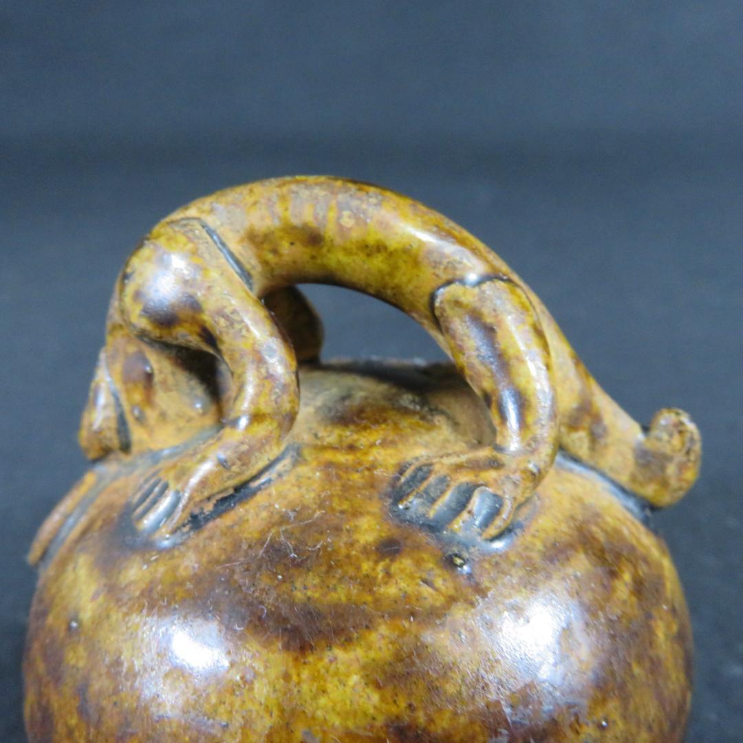 花瓶 一輪挿し 花器 木箱 飴釉 骨董品 希少品