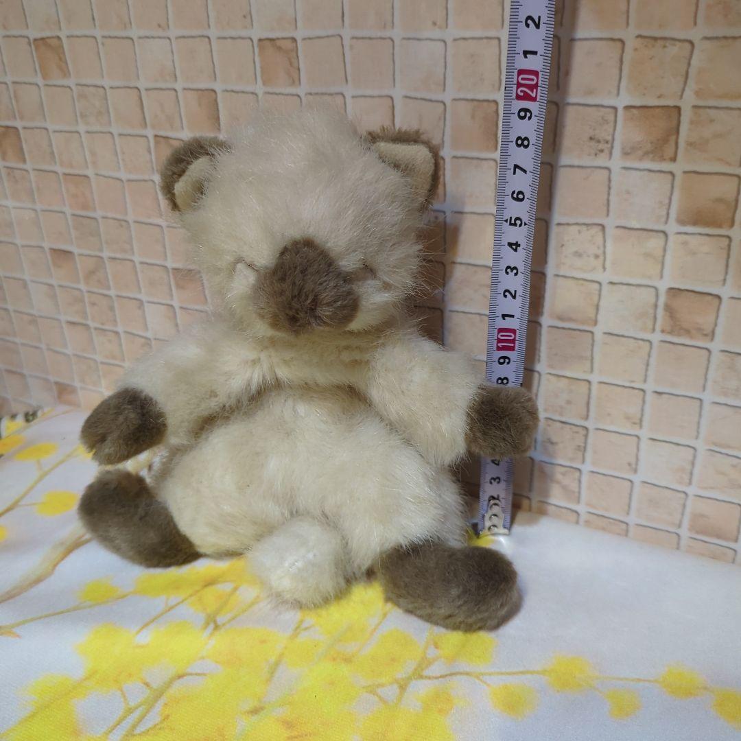 Monseuil・シャム猫ぬいぐるみ・くたくたシリーズ・おねんねタイプ・レトロ