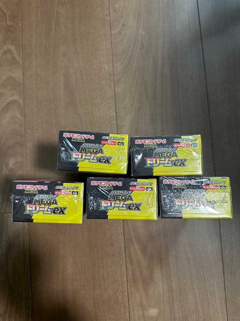 【シュリンク付き・未開封】ポケモンカード MEGAドリームex 5BOX