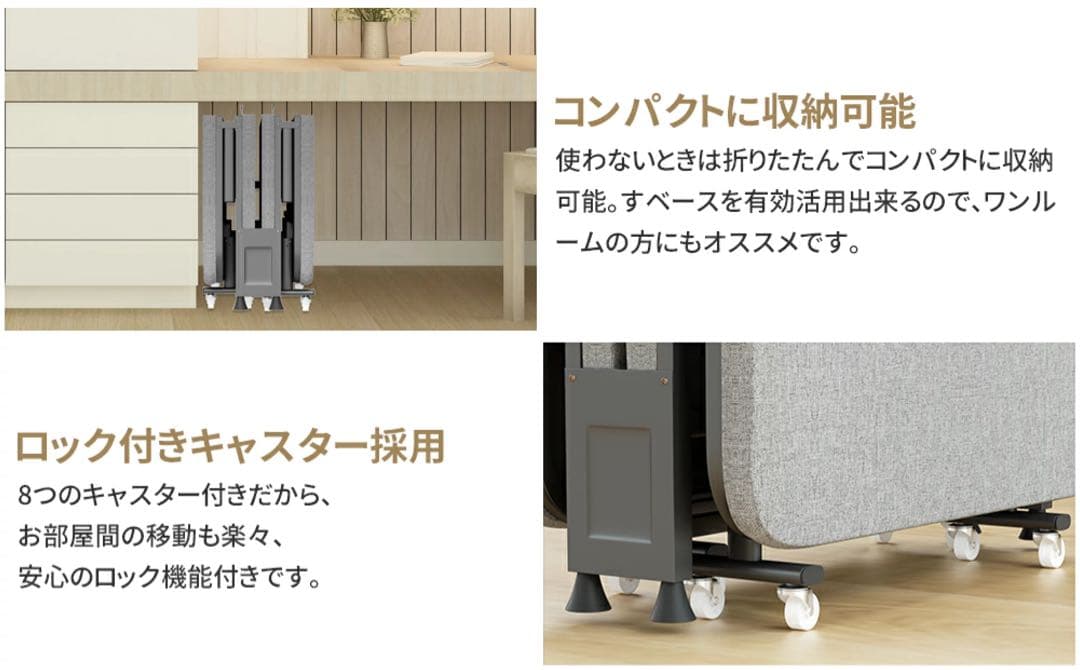 03折りたたみベッドアウトドアベッド持ち運び可能枕内蔵キャンプベッド