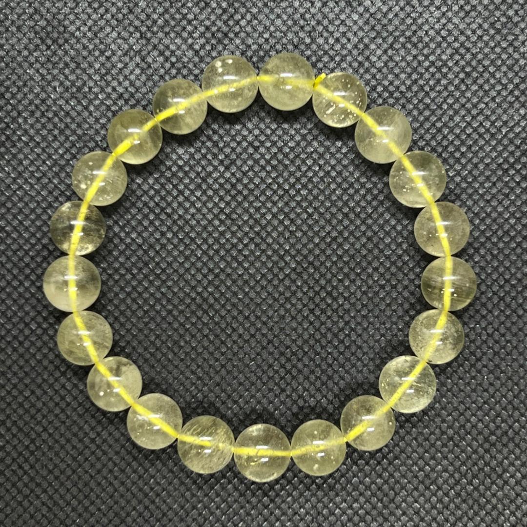 【超希少石】リビアングラスシンプルブレスレット※鑑定書付き