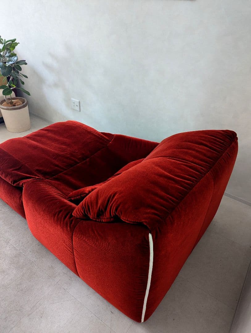 稀少モデル【ligne roset】リーン ロゼ プリューミー 1Pソファ＆パフ