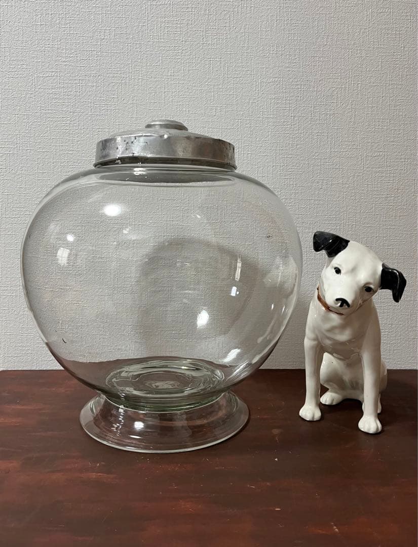 【珍品】　昭和レトロ　大きな地球瓶　駄菓子瓶