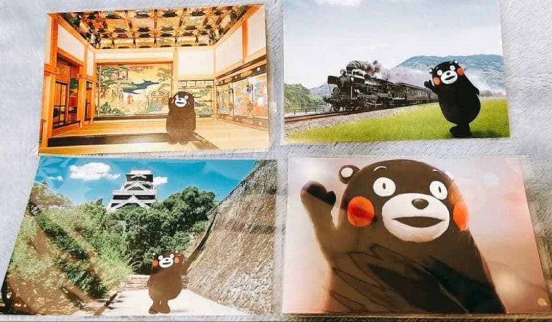 【くまモン】大型もっちりクッション＋限定ピンズ＋ポストカードコレクター向けセット