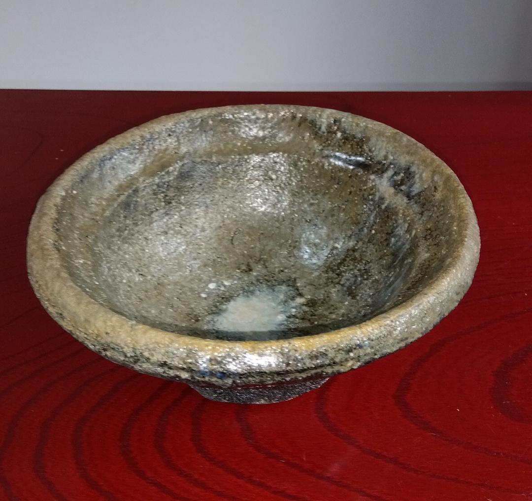 白越不朝　塩越窯 自然灰釉の究極美が迸る逸品灰釉美向付け中鉢No:1