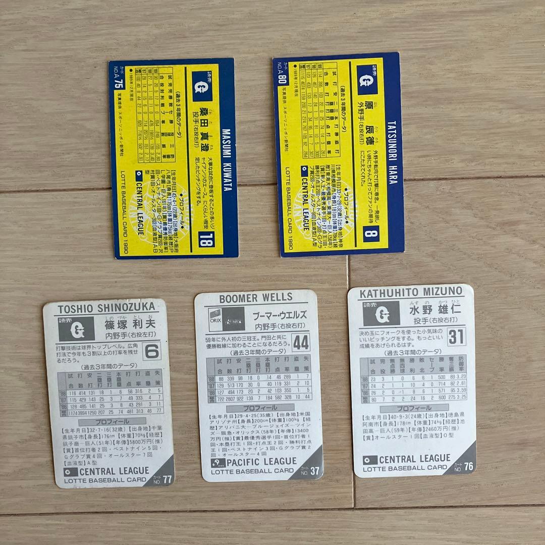 【期間限定値下げ】LOTTE BASEBALL CARD 9枚　写真１枚