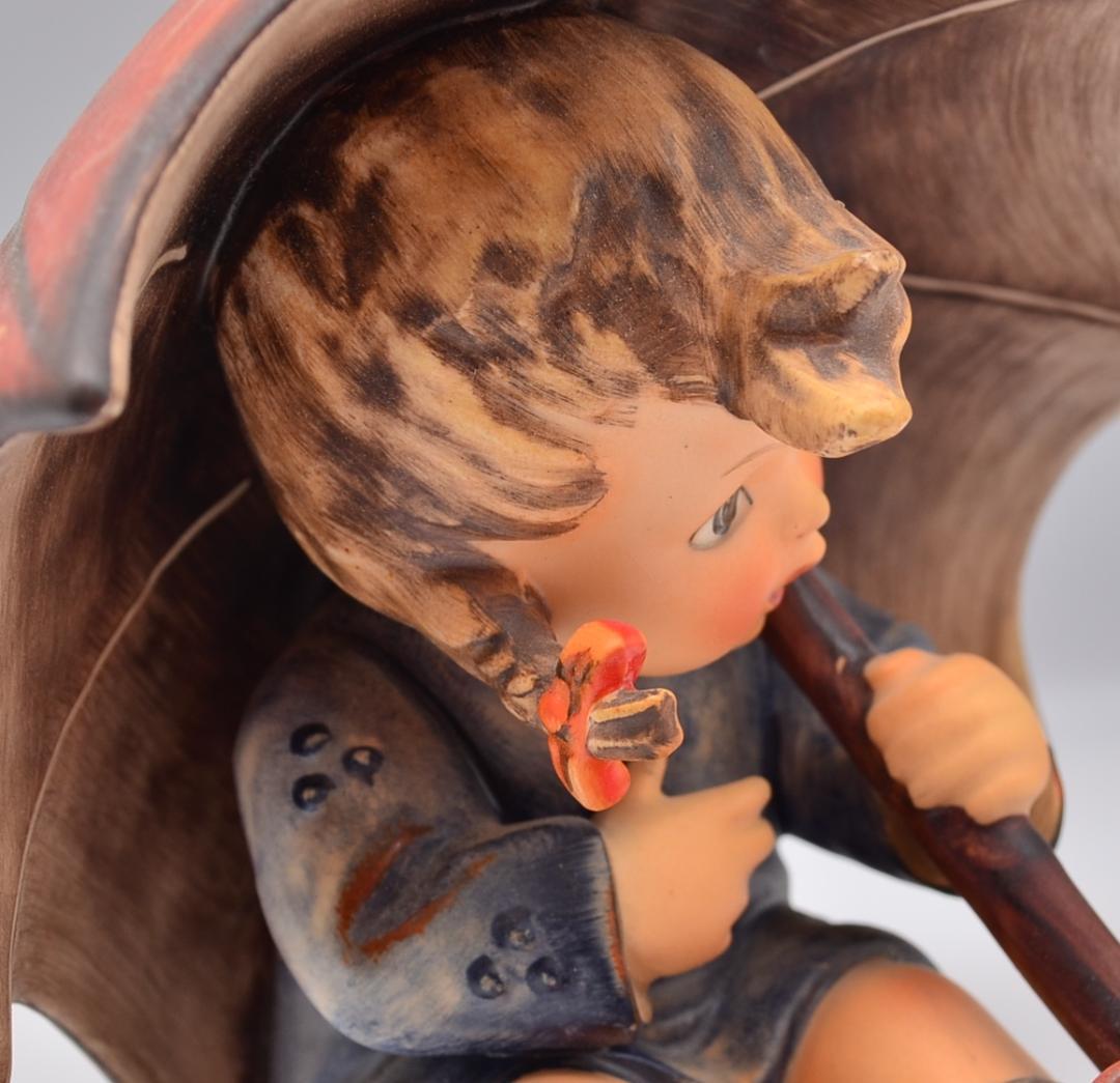 傘の少女／傘の少年　★フンメル　２体セット　ドイツ・ゲーベル　箱付き　美品