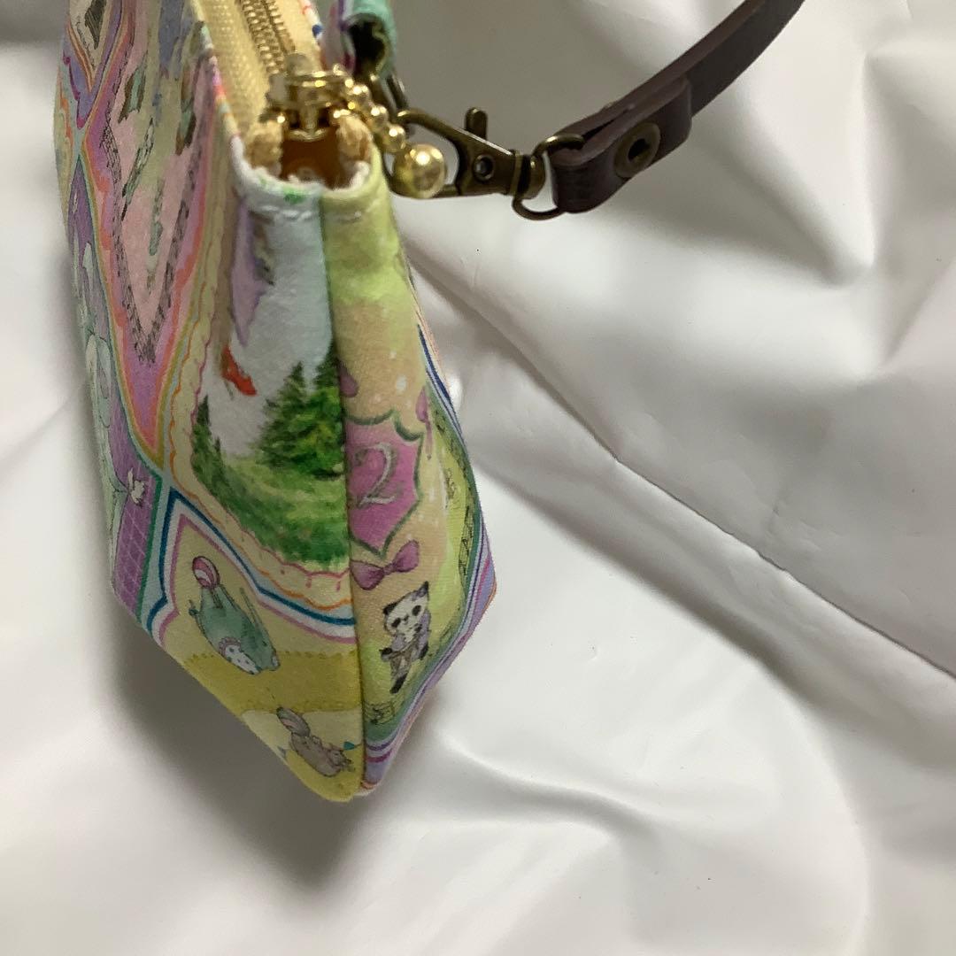 ユキエモン　yukiemon ハンドメイド　ファスナーポーチ　ポシェット　マルチ