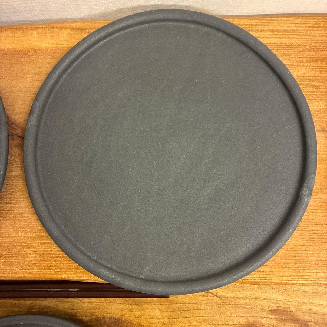 新品　陶器　陶芸作家　プレート皿3枚　346
