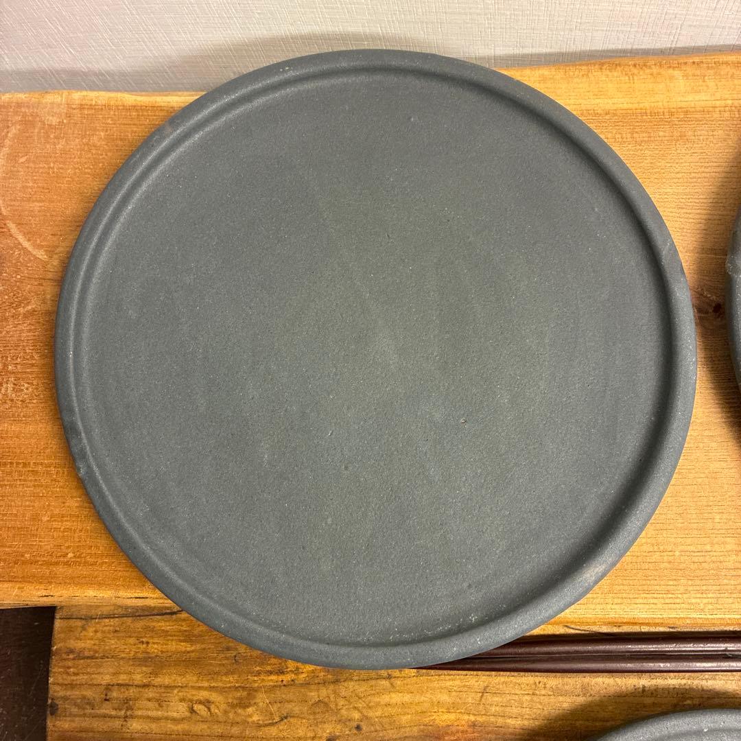新品　陶器　陶芸作家　プレート皿3枚　346