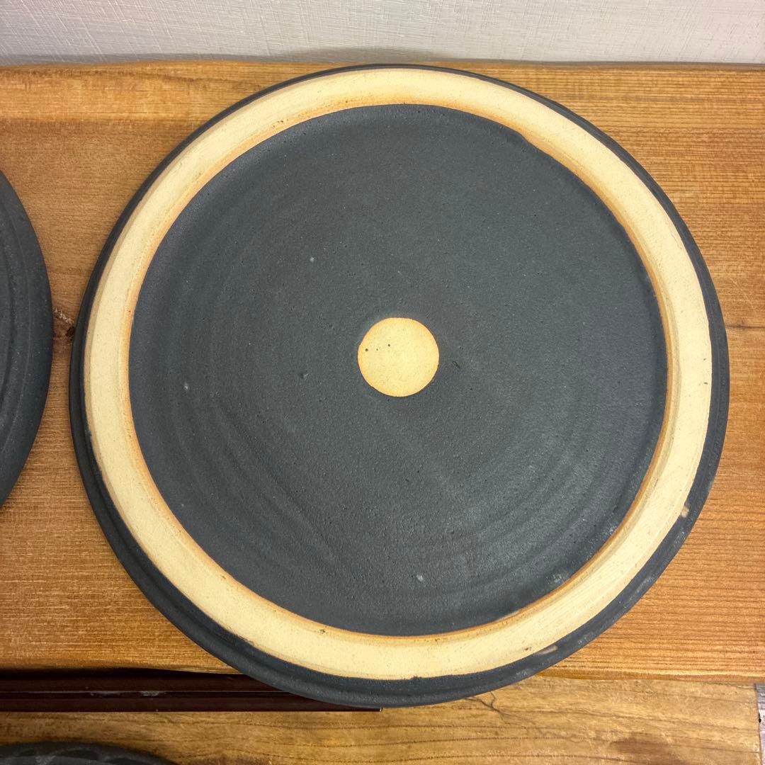 新品　陶器　陶芸作家　プレート皿3枚　346