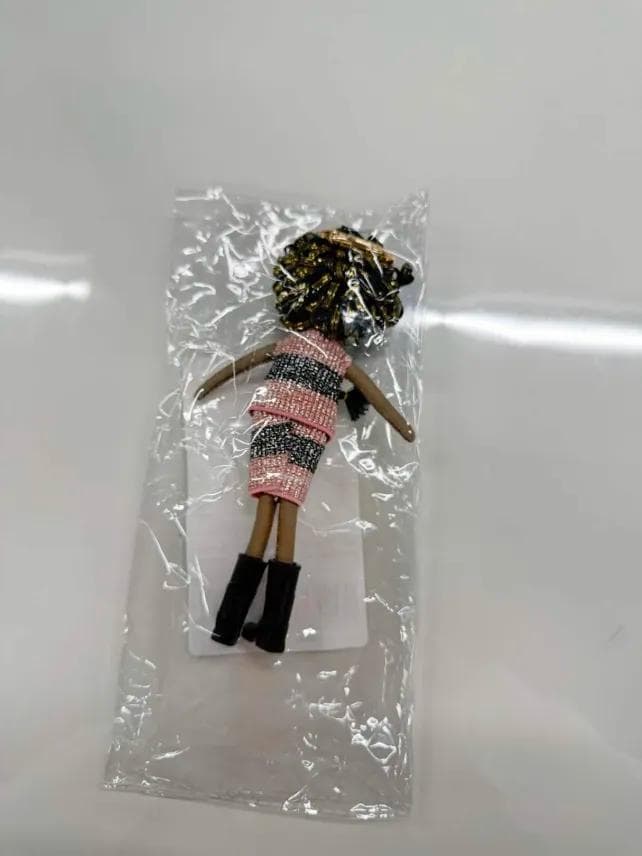 ドールバッグチャーム 人形キーホルダー