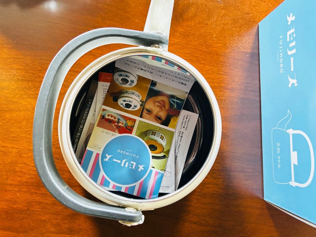 【限定品・未使用】富士ホーロー メモリーズ 花柄ケトル2.5L