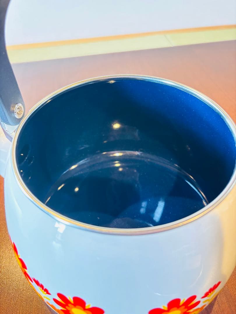 【限定品・未使用】富士ホーロー メモリーズ 花柄ケトル2.5L
