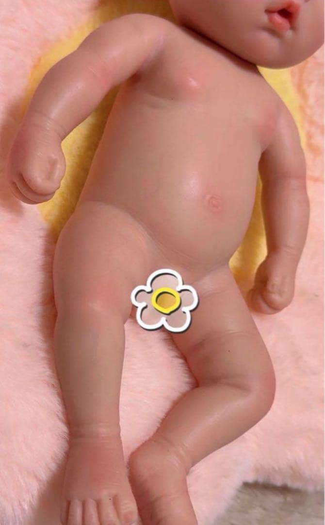 訳あり★新品★リボーンドールフルシリコン日本人顔ベビーちゃん男の子 28cm
