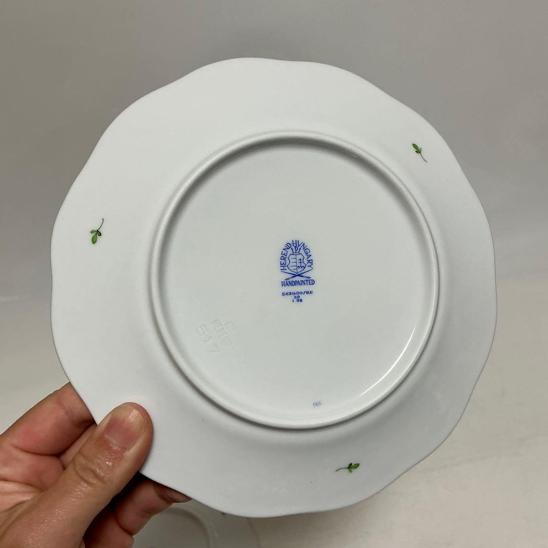 ako様　ヘレンド　南京ブーケ　NB シリーズ　プレート　型番517 花柄波型皿