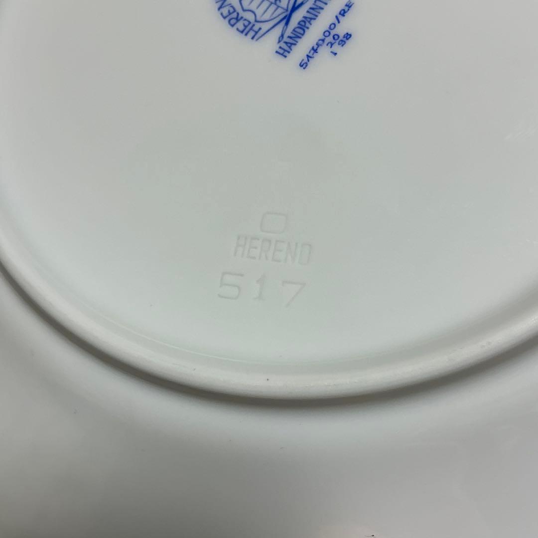 ako様　ヘレンド　南京ブーケ　NB シリーズ　プレート　型番517 花柄波型皿