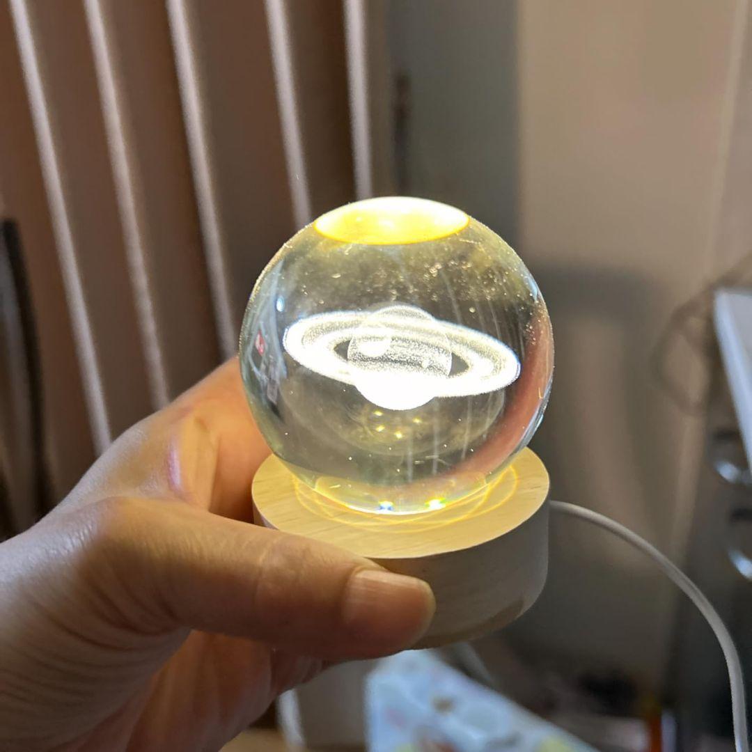 惑星型クリスタルボールLEDライト