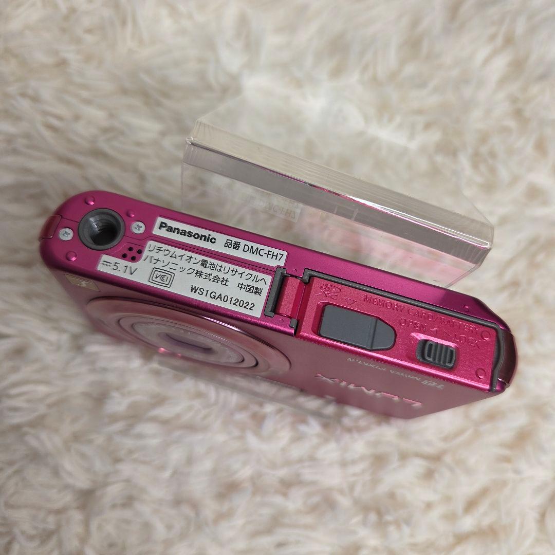【美品】パナソニック　デジタルカメラ LUMIX DCM -FH7 ピンク