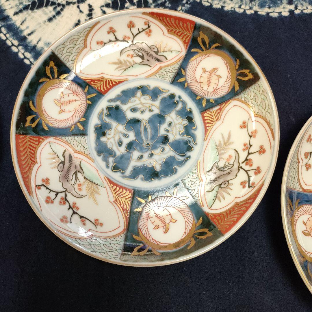 古伊万里　平皿　５枚組