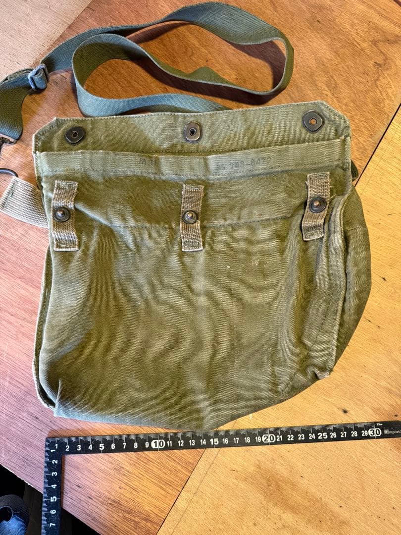 米軍、アメリカ軍 実物 1960年代　M9A1ガスマスクバック