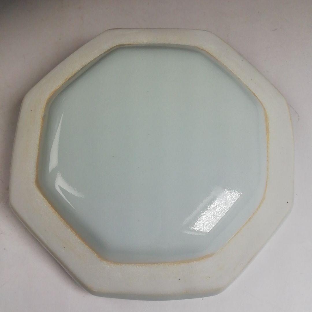 Ｔ９９３　水指　『染付　ぶどう棚』『林秀峰 造』　共箱　茶道具