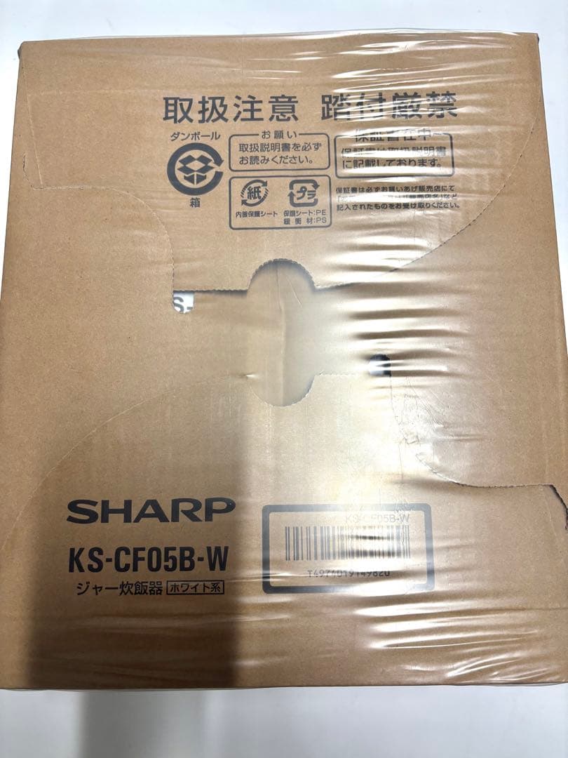 SHARP ジャー炊飯器 KS-CF05B-W
