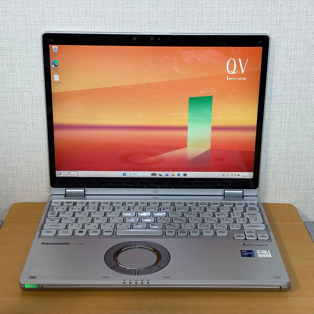 「中古美品」レッツノートQV1 i7／16G／512GB／LTE／オフィス
