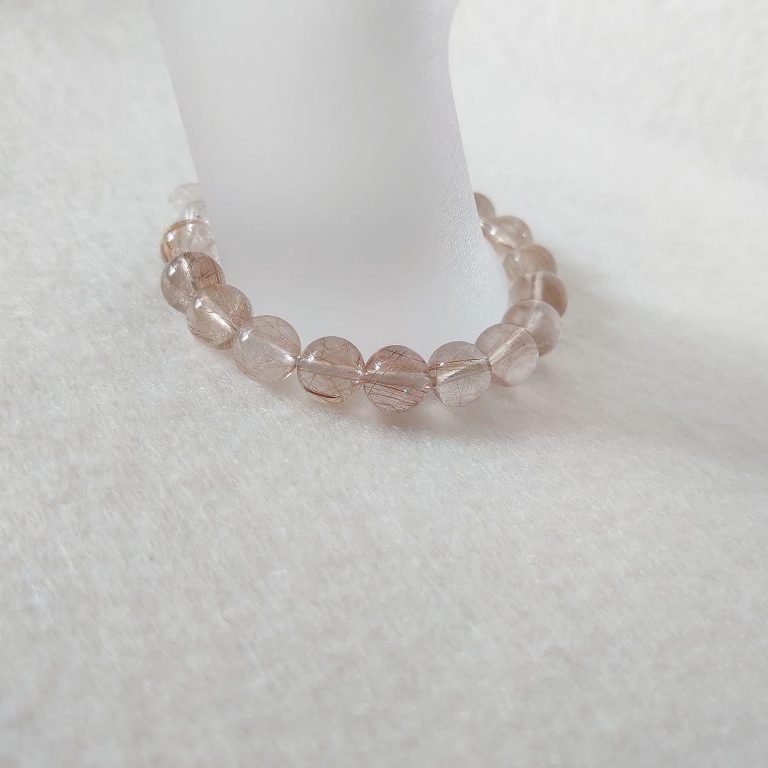 レッドルチル、ハーキマダイヤモンド…天然石ブレスレット　素敵な逸品