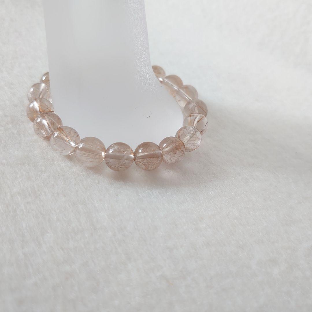 レッドルチル、ハーキマダイヤモンド…天然石ブレスレット　素敵な逸品