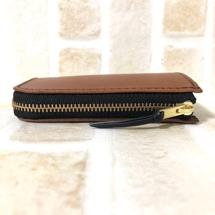 【財布】ミニL字ファスナーウォレット