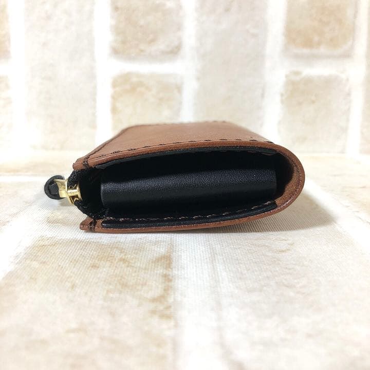 【財布】ミニL字ファスナーウォレット