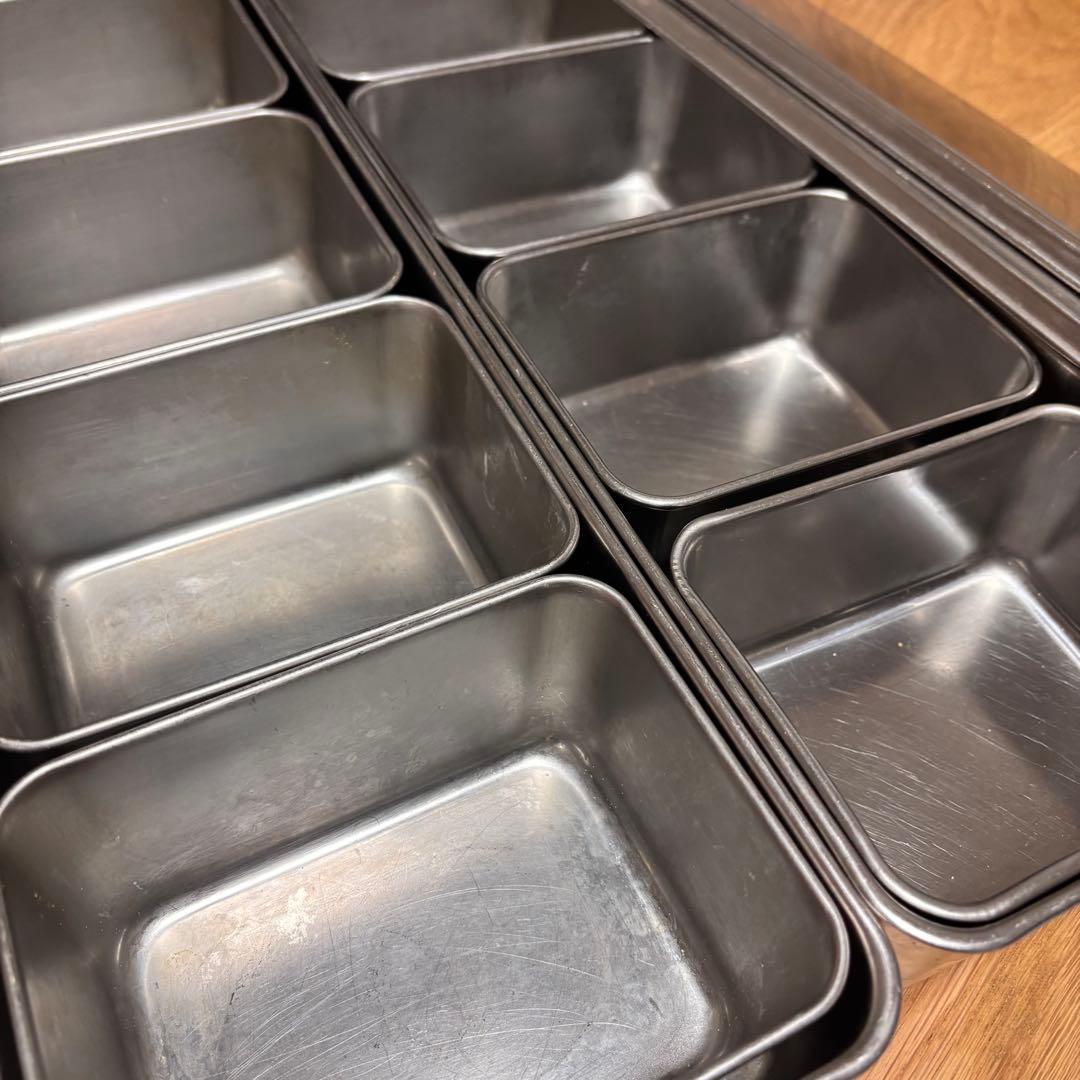 ステンレス製 調味料ケース 深型　蓋付き　長方形　長い　業務用　飲食　まとめ売り