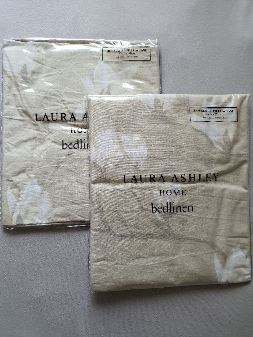 新品 LAURA ASHLEY 枕カバー 50cm x 70cm 2枚セット
