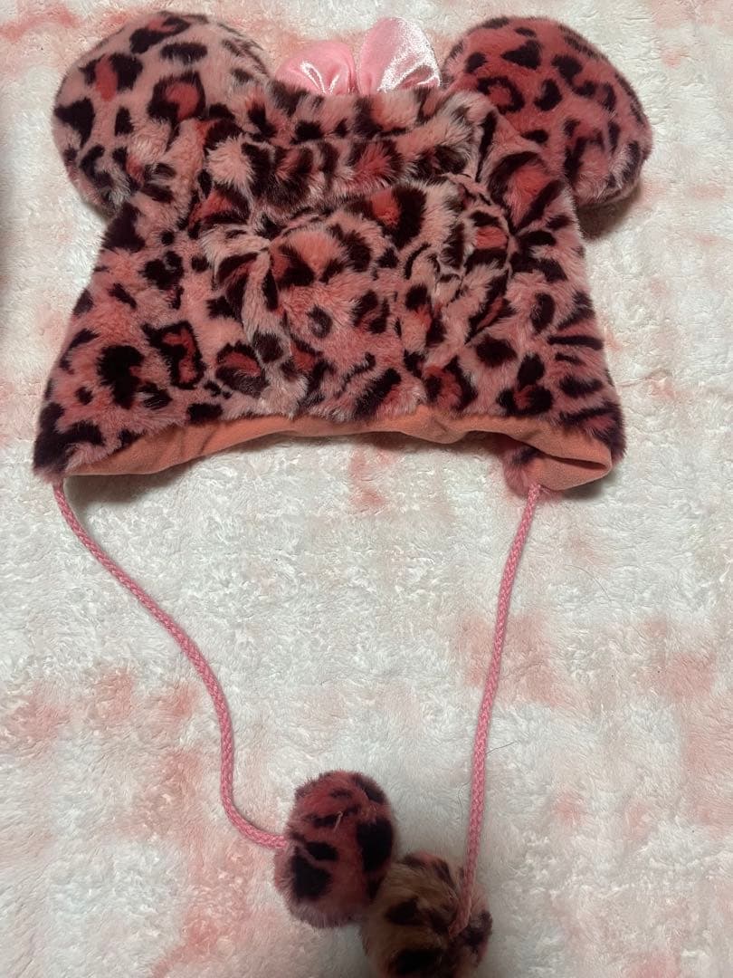 ミニー ファンキャップ 東京ディズニーリゾート ヒョウ柄 帽子 58cm