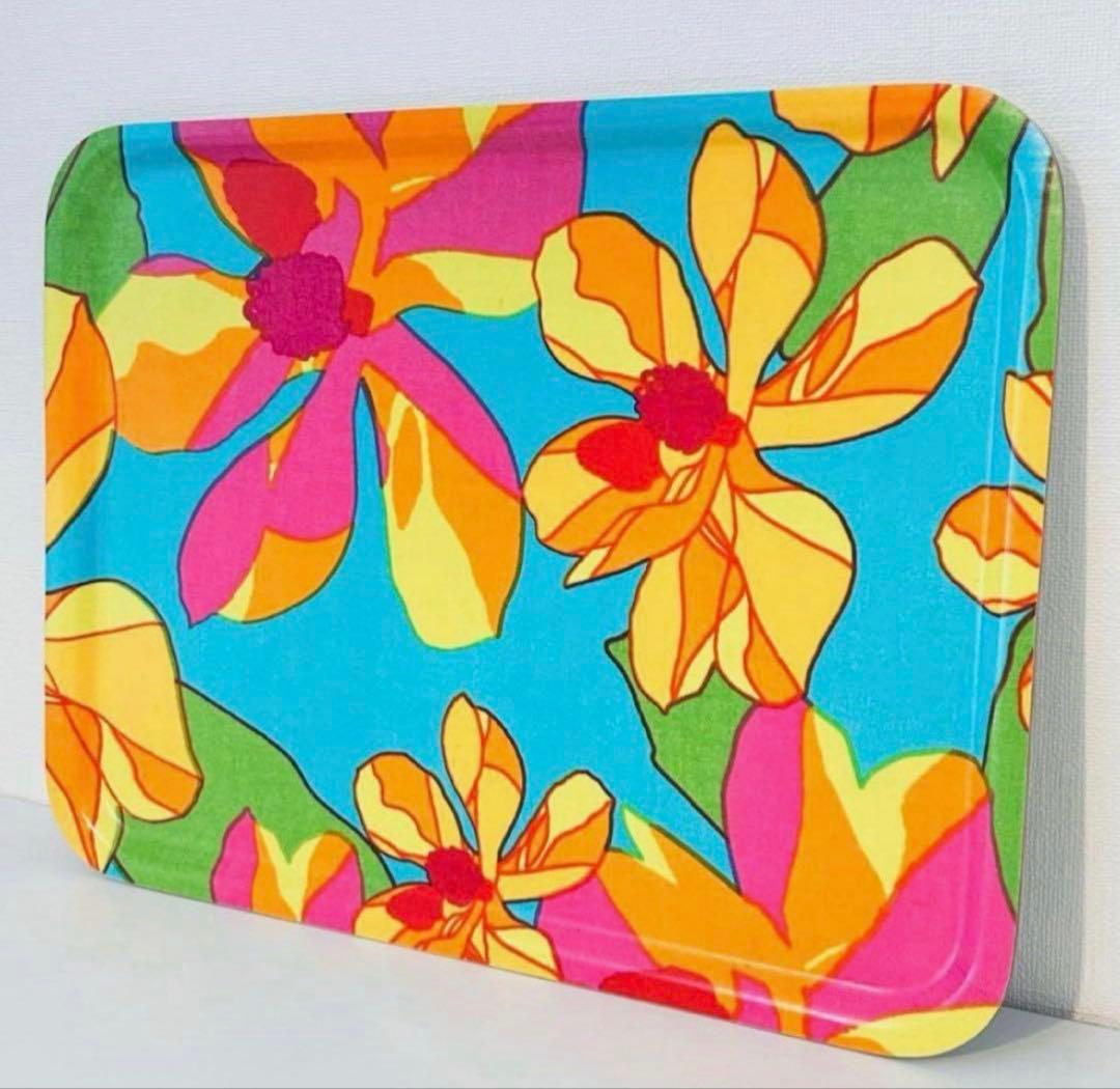 858【日本未入荷✴︎激レア】大サイズ43cmx33cm／marimekkoトレイ