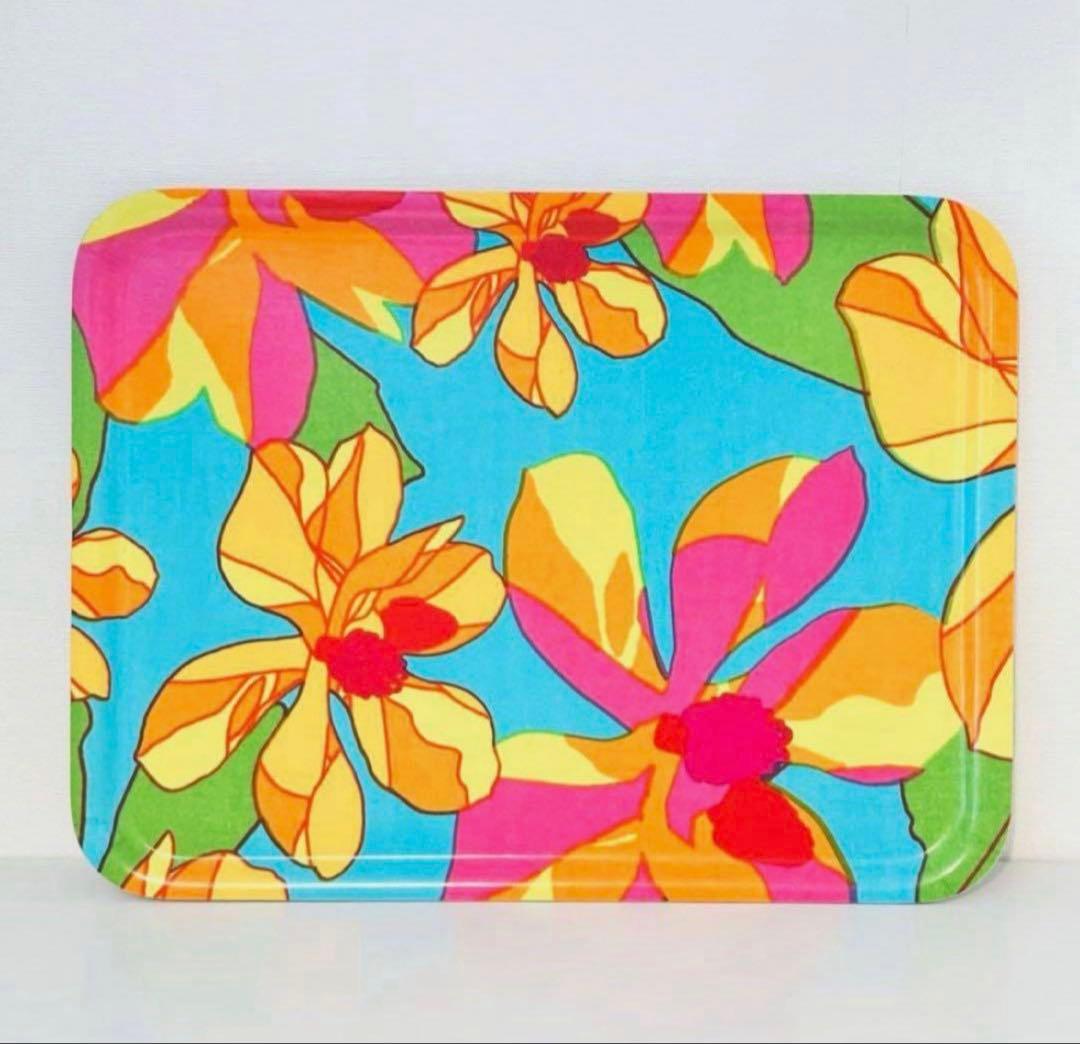 858【日本未入荷✴︎激レア】大サイズ43cmx33cm／marimekkoトレイ