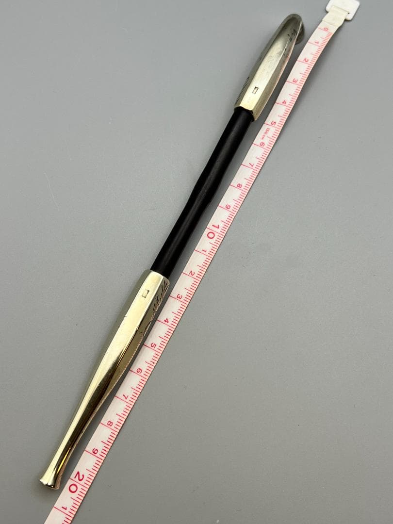 純銀　村田　六角煙管　キセル　かぶ食２匹鼠図　銀細工　アンティーク　重量約45g