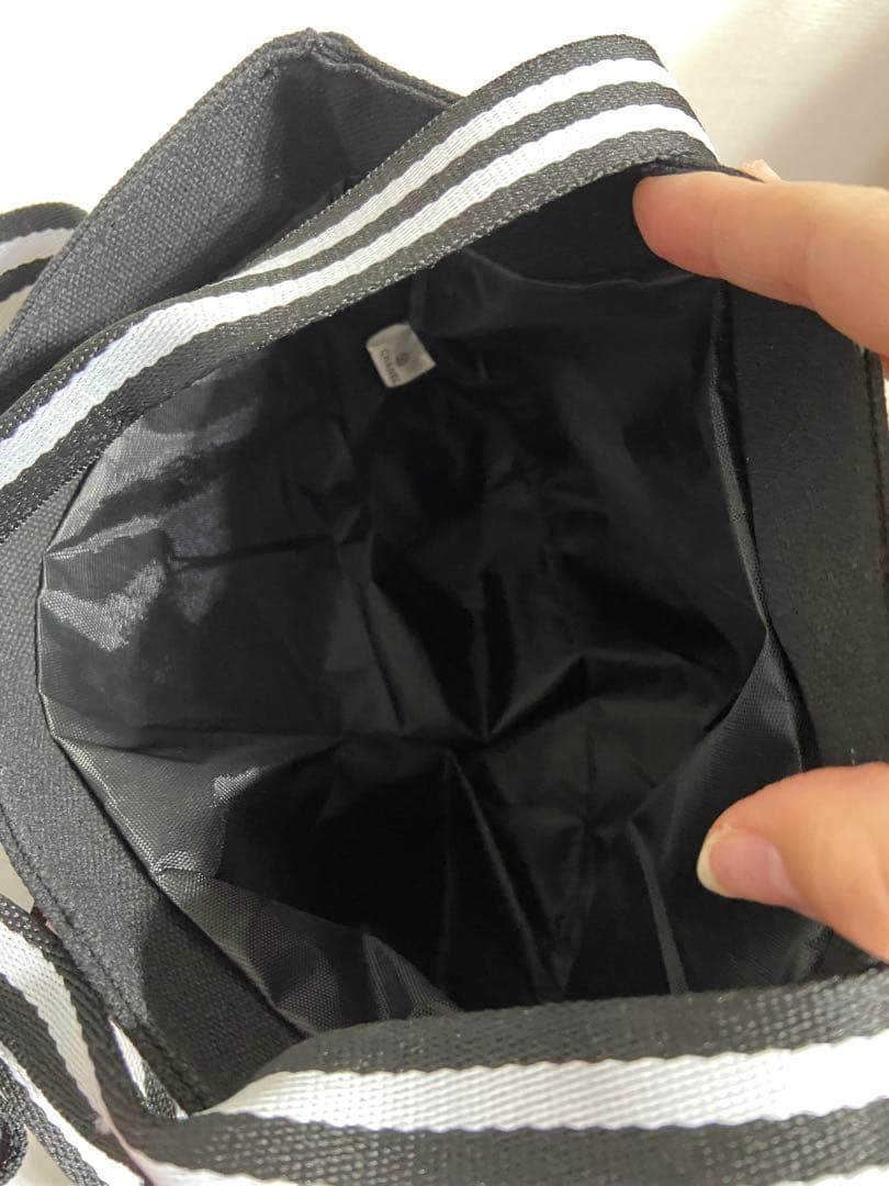 なな様⭐︎専用　CHANEL ノベルティ　黒 ストライプハンドル トートバッグ