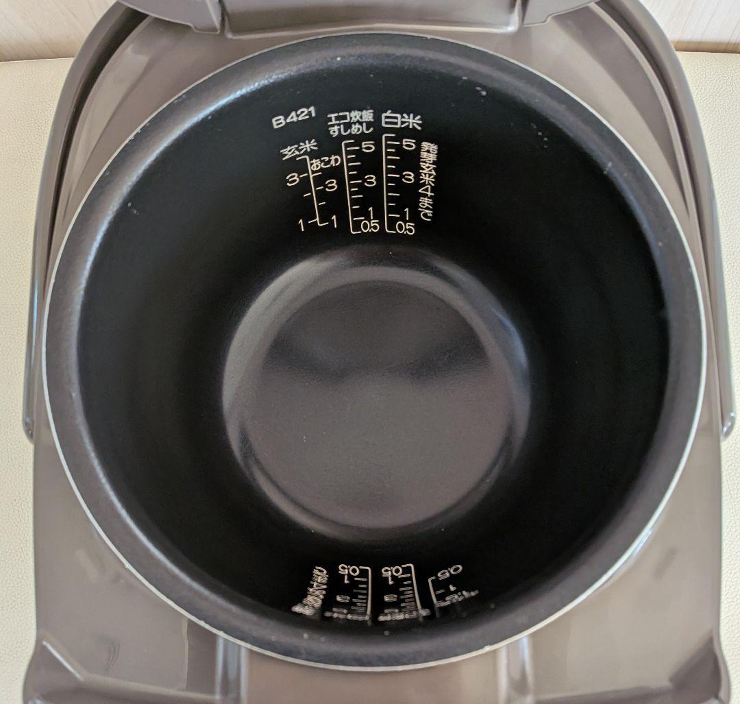 象印 NP-VV10 プラチナ厚釜 合熱沸とう IH炊飯器 5.5合炊きグレー