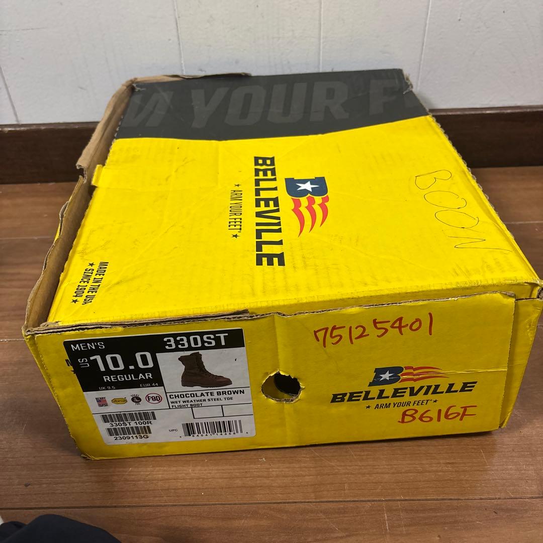 未使用品　米軍　BELLEVILLE ミリタリーブーツ　ブラウン　28cm