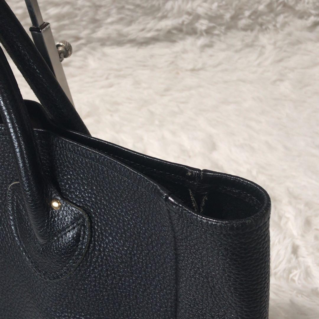 YOUNG ＆ OLSEN ヤングアンドオルセン レザー トートバッグ　シボ革
