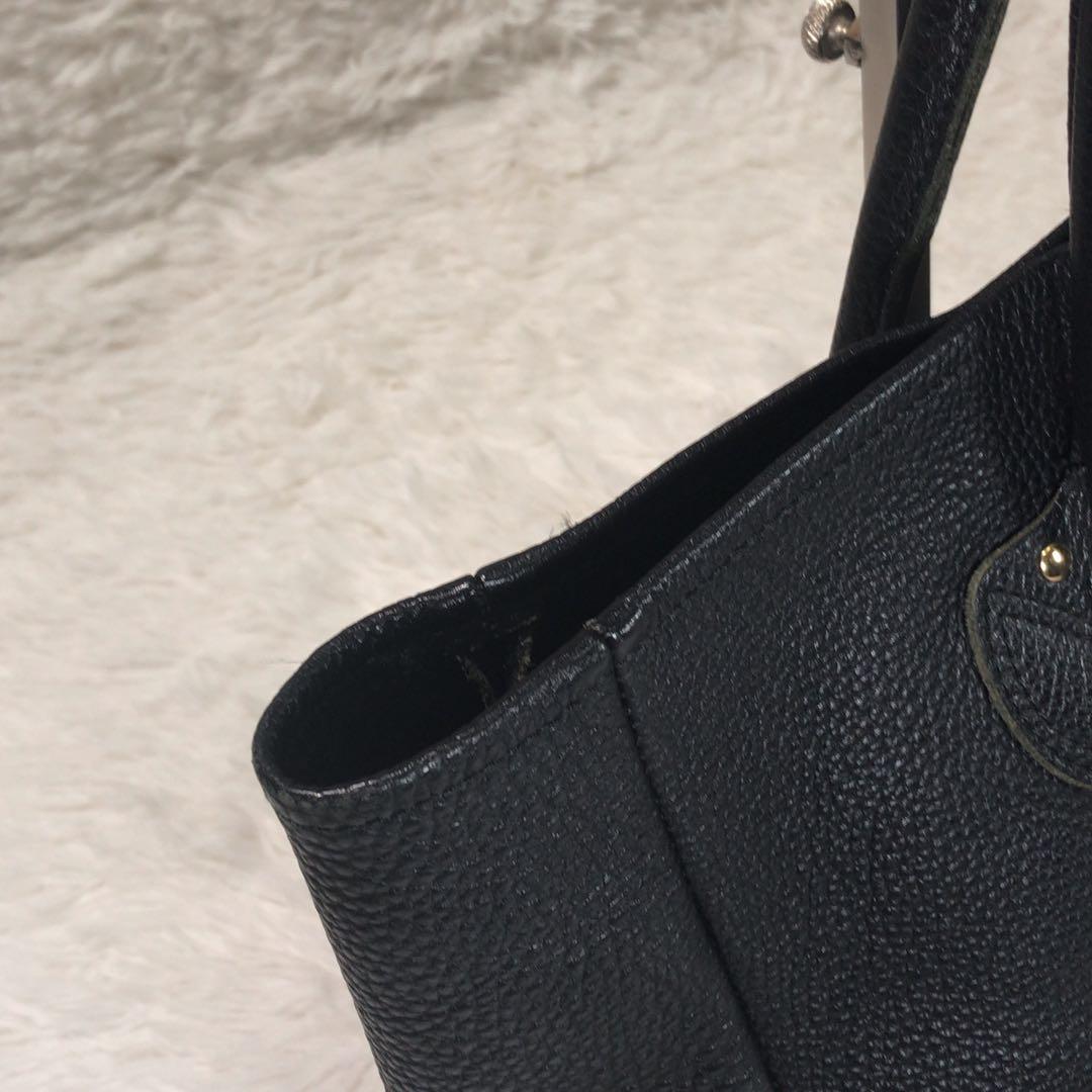 YOUNG ＆ OLSEN ヤングアンドオルセン レザー トートバッグ　シボ革