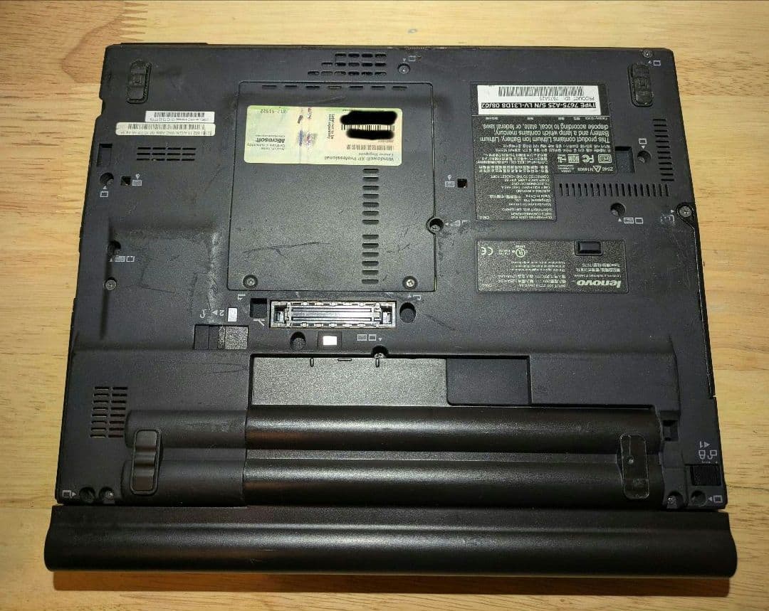 Windowsノート本体 ThinkPad X61 Middleton BIOS SSD Win10