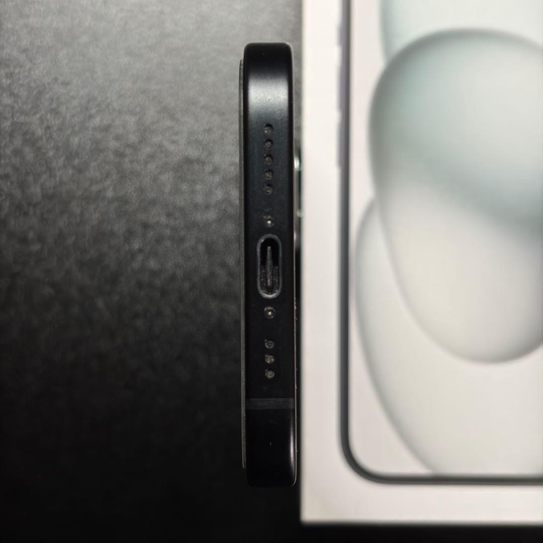 iPhone 15 美品 128gb ブラック 90% ガラスフィルム付属