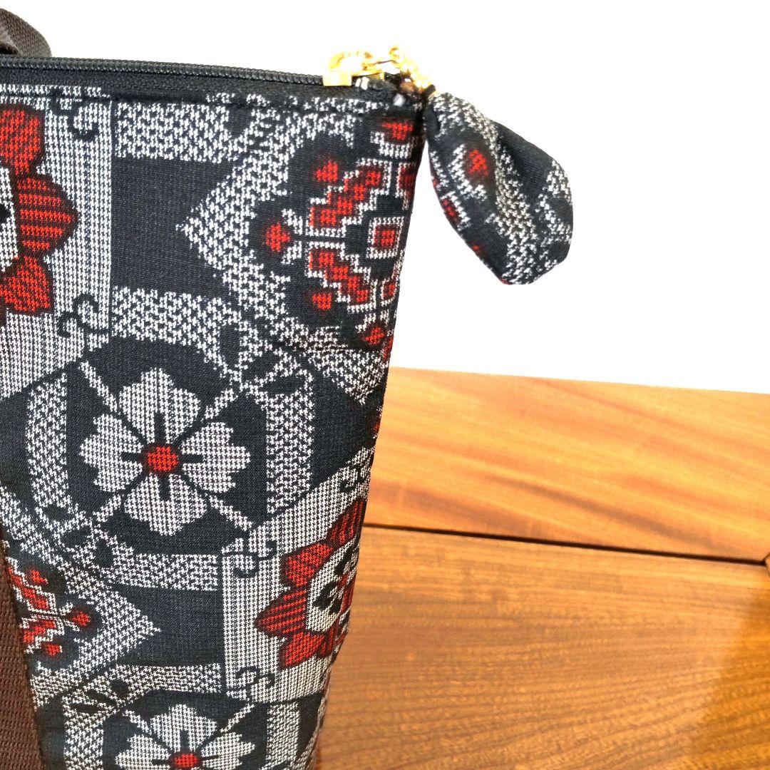 反物で作った、大島紬バッグ (チビ)