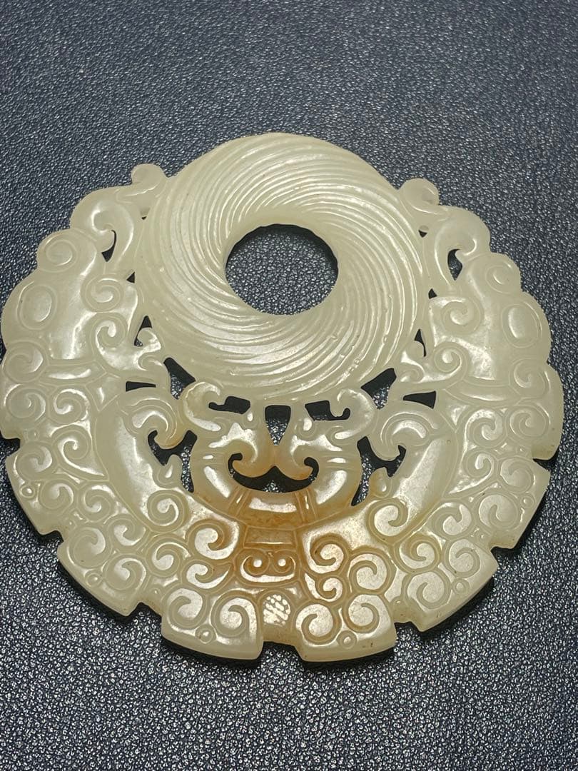 中国古玉　天然石和田玉 極美工浮彫彫刻　田黄古石 家財お守用　縁起物　時代物